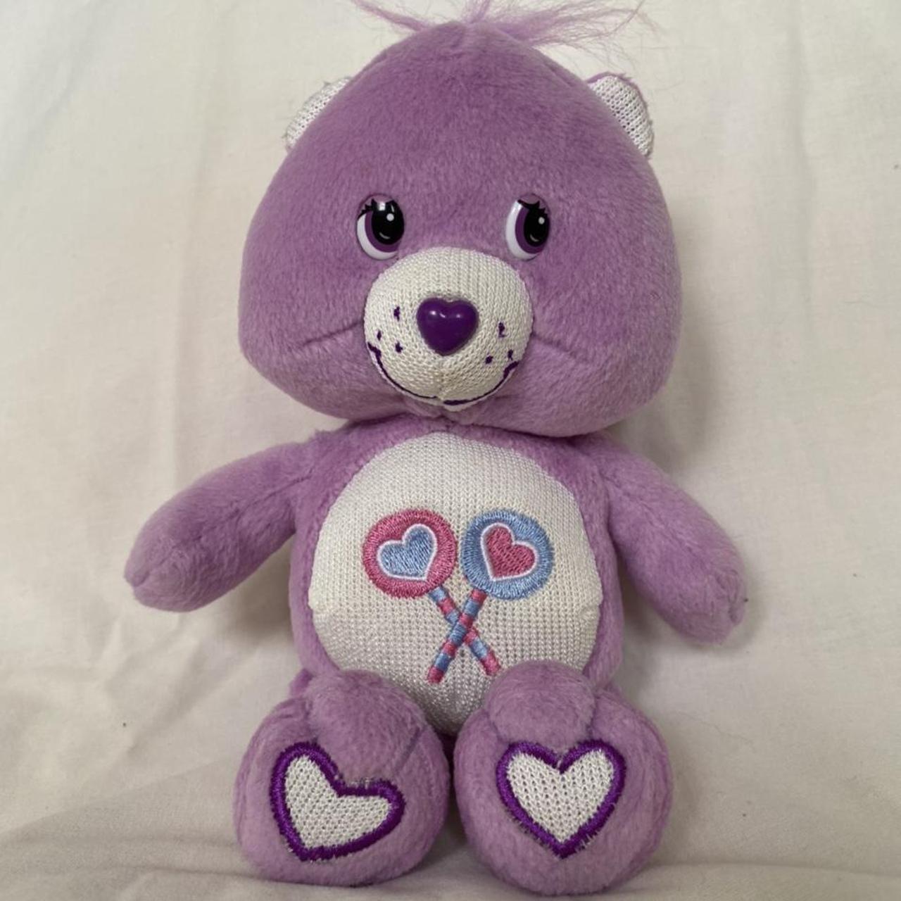 Care Bear Purple Share Bear 8” 2004 Bear Soft Toy... - Depop