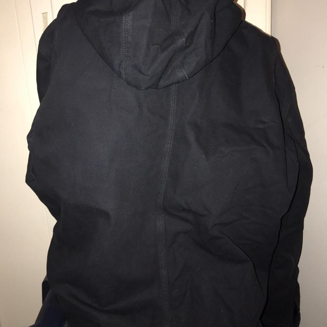 Vintage Carhartt Black Hooded Jacket. This is an... - Depop