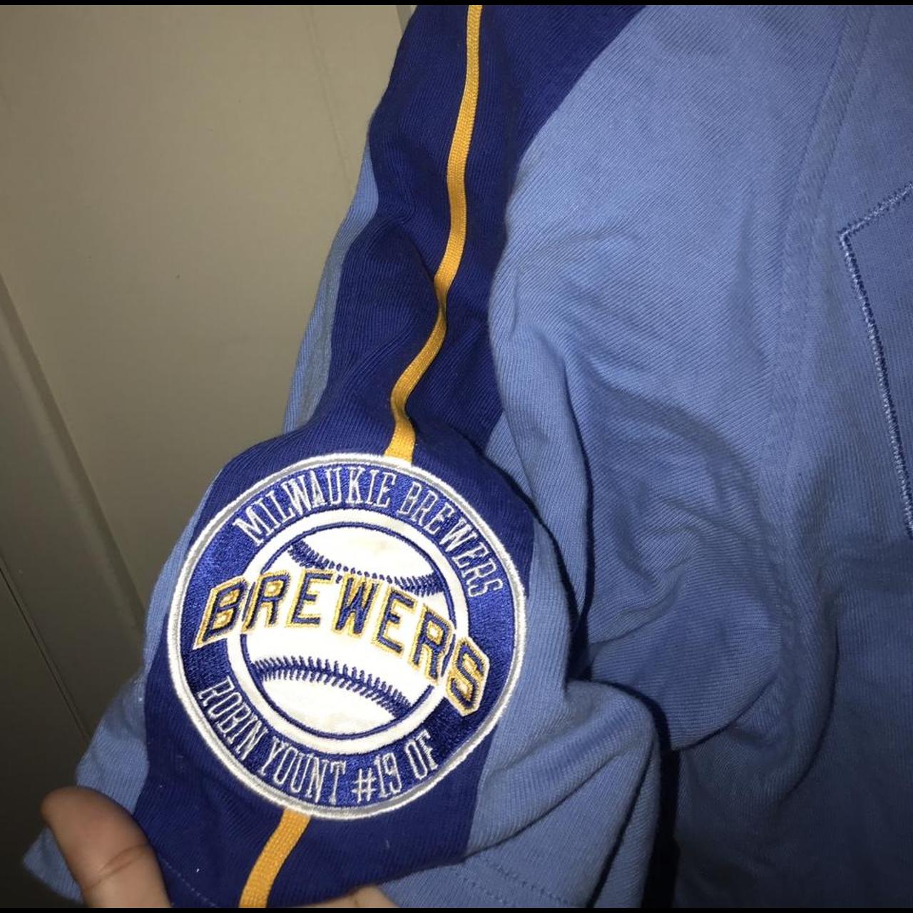 Milwaukee Brewers Jersey Robin Yount Cooperstown - Depop