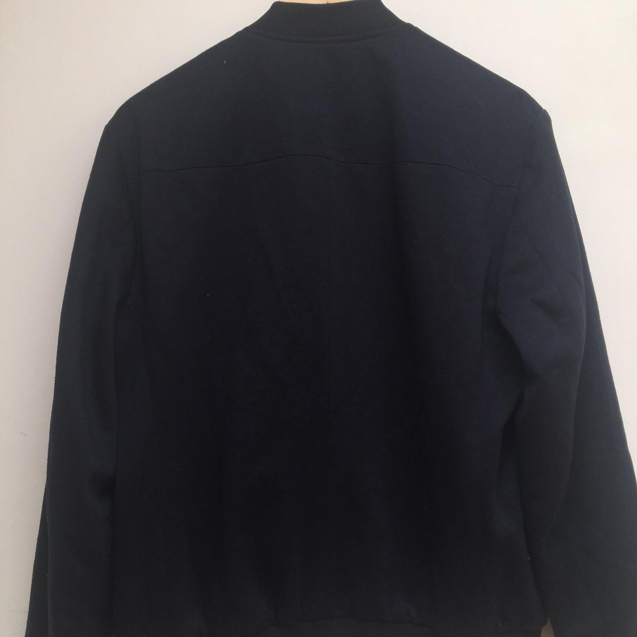 Louis Vuitton navy blue monogram bomber jacket coat - Depop