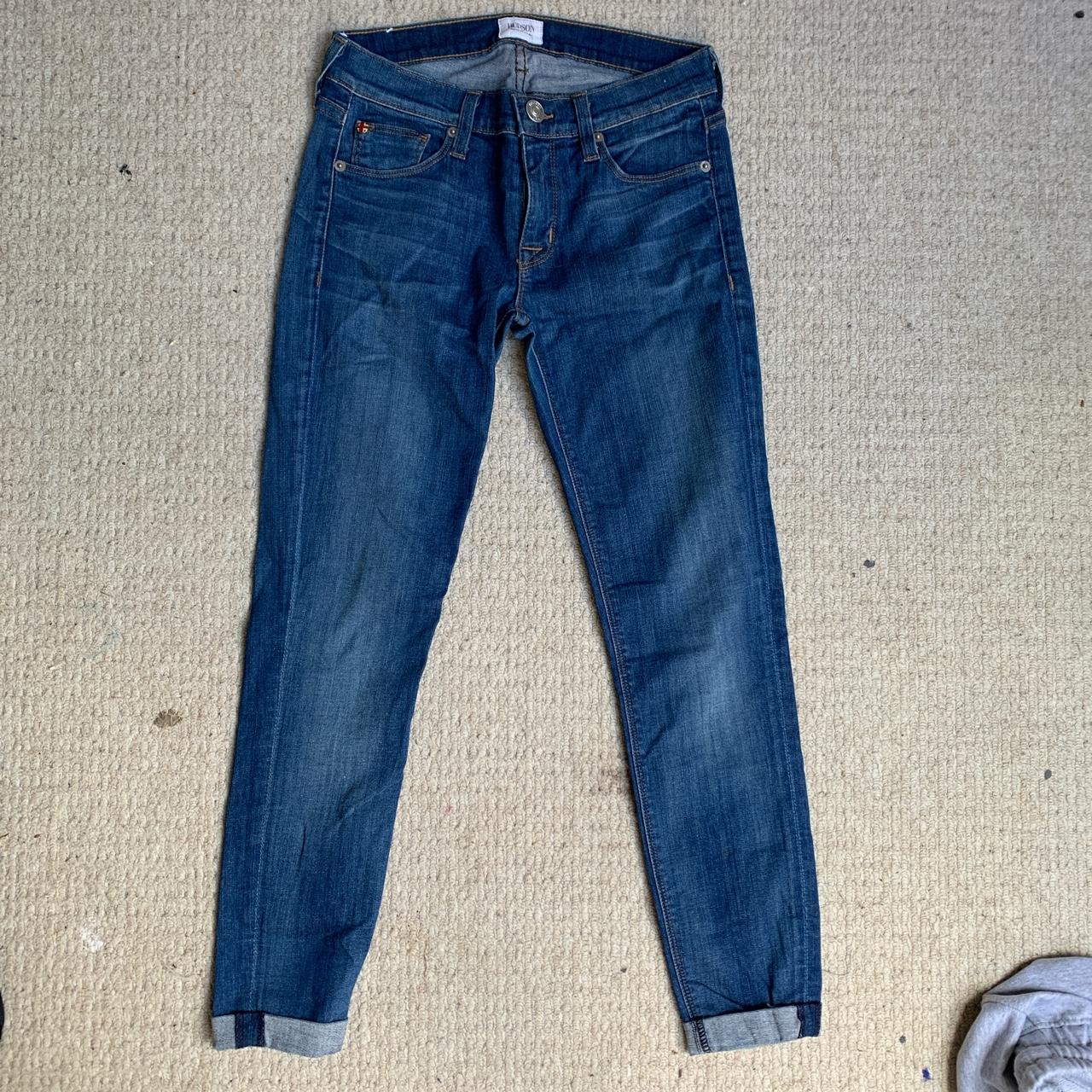 Hudson crop HARKIN jeans Perfect condition only worn... - Depop