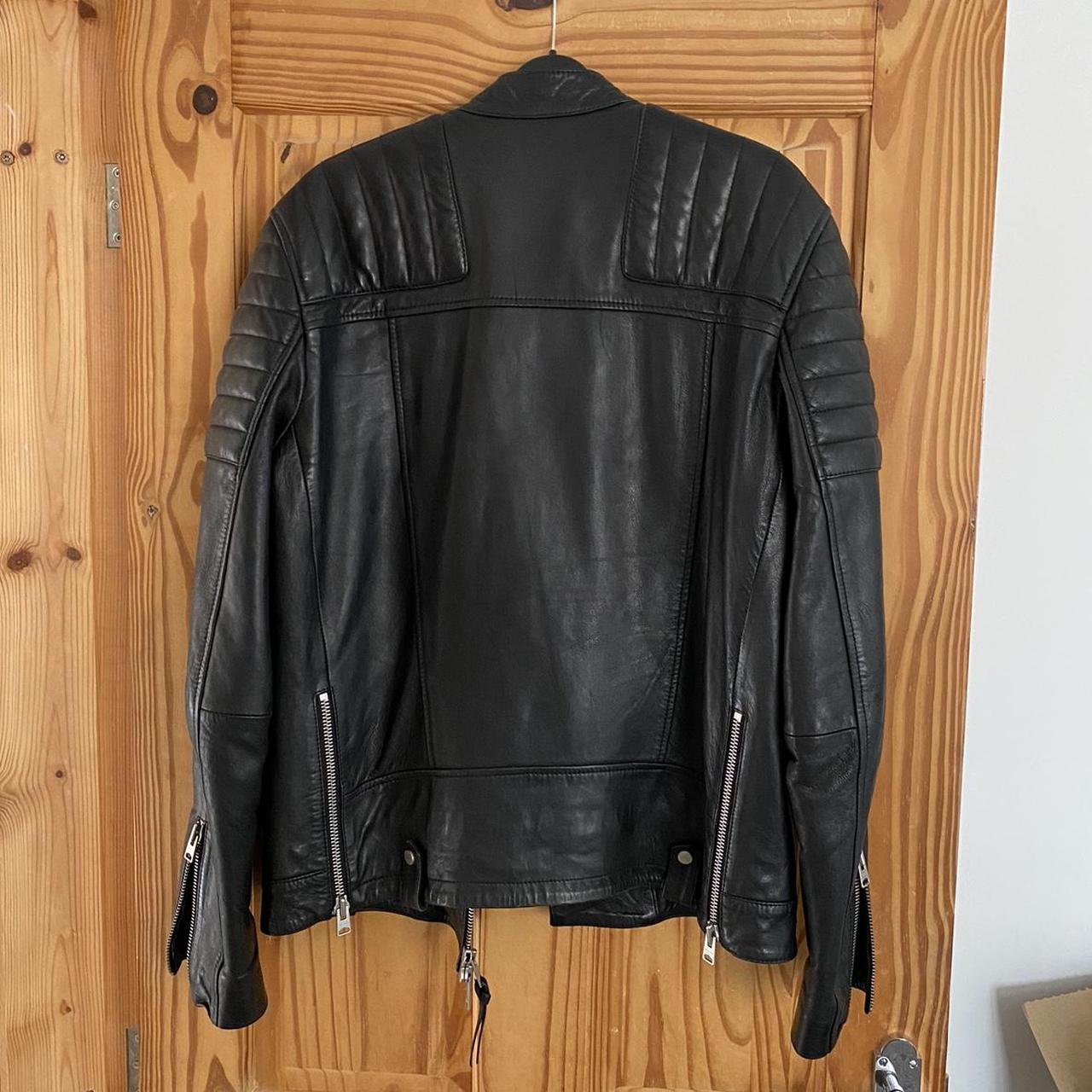 All Saints Jasper Leather Biker Jacket Depop