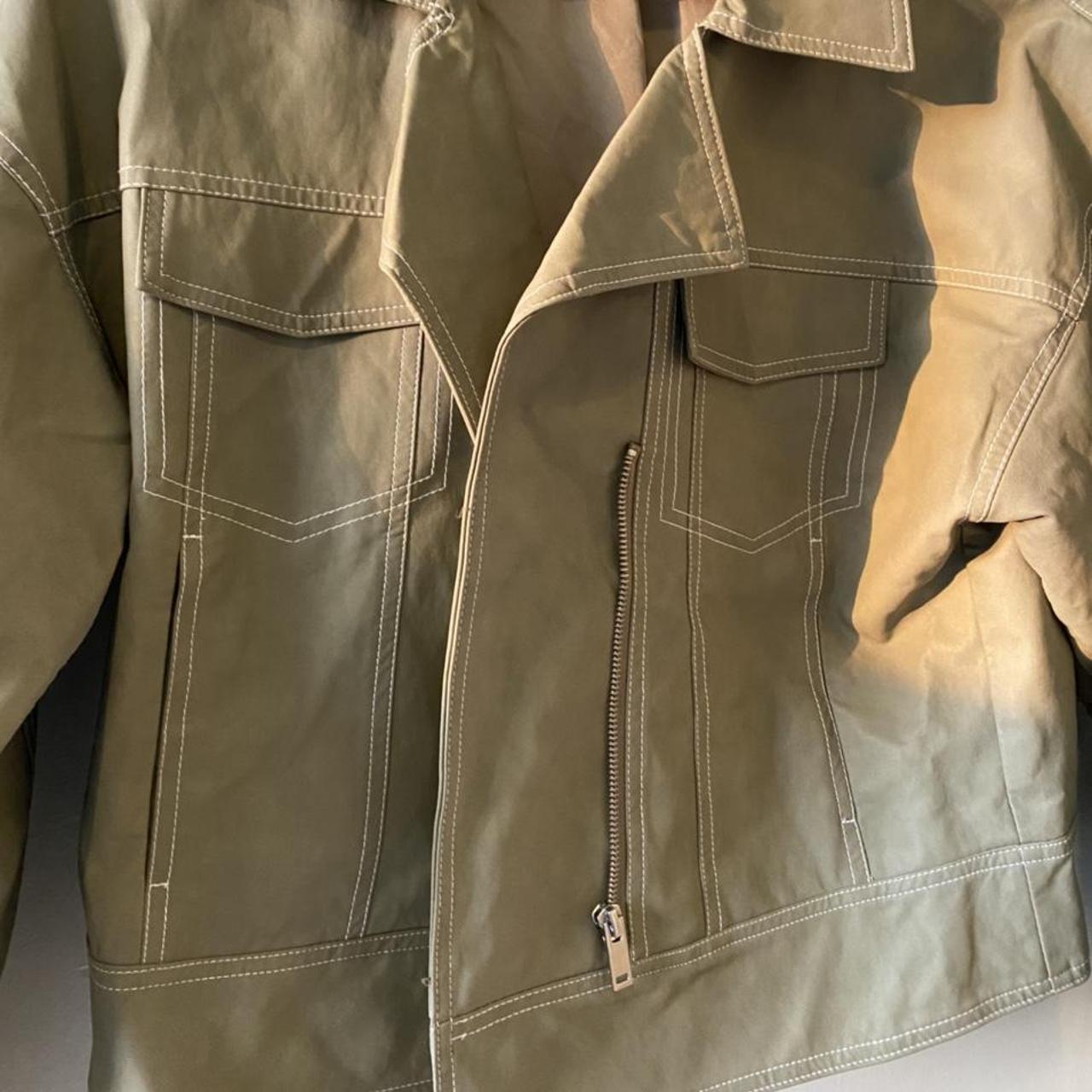 Zara Women's Khaki Jacket | Depop