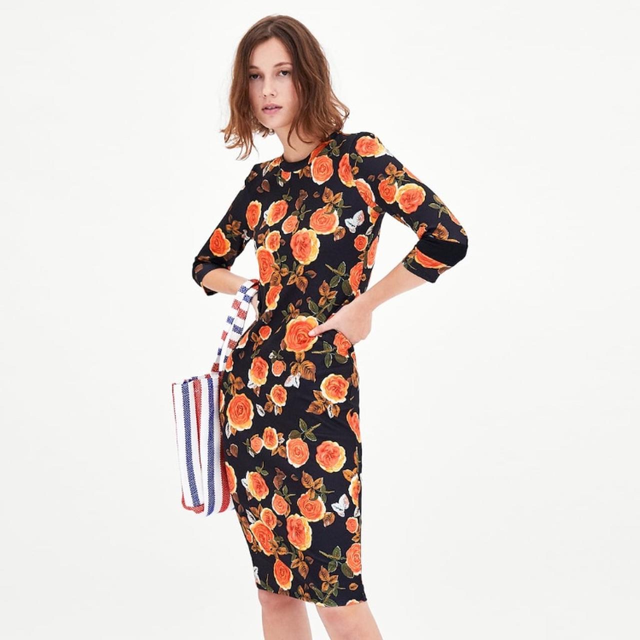 Zara trafaluc floral sales dress