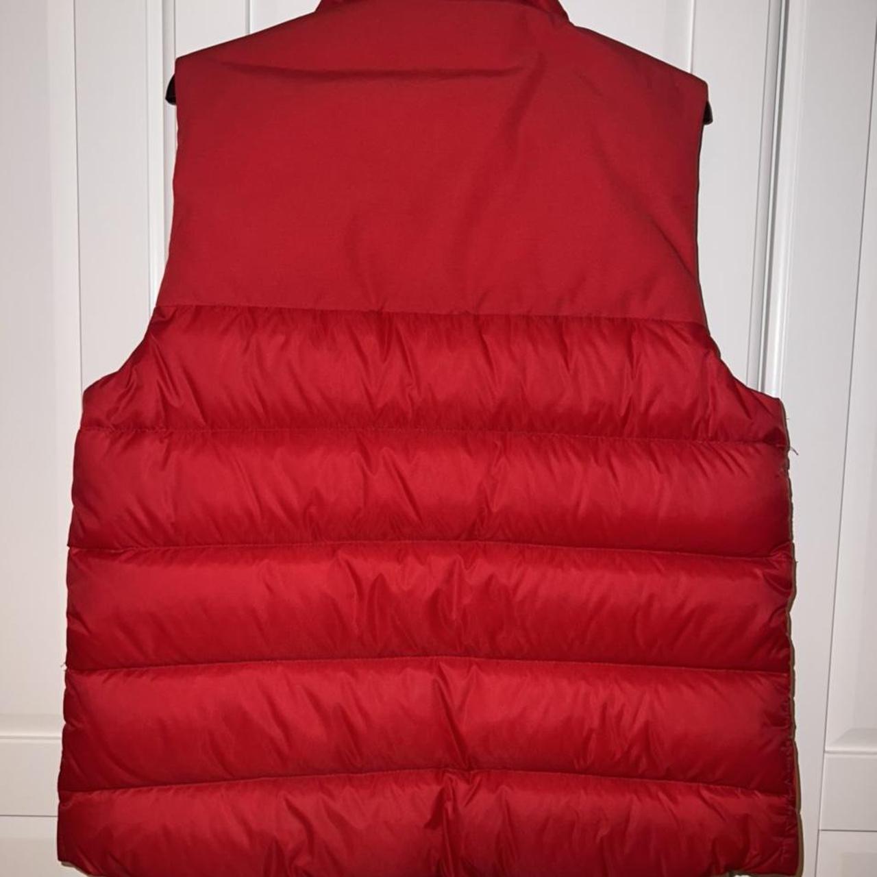 RED CANADA GOOSE BODY WARMER/GILET SIZE... - Depop