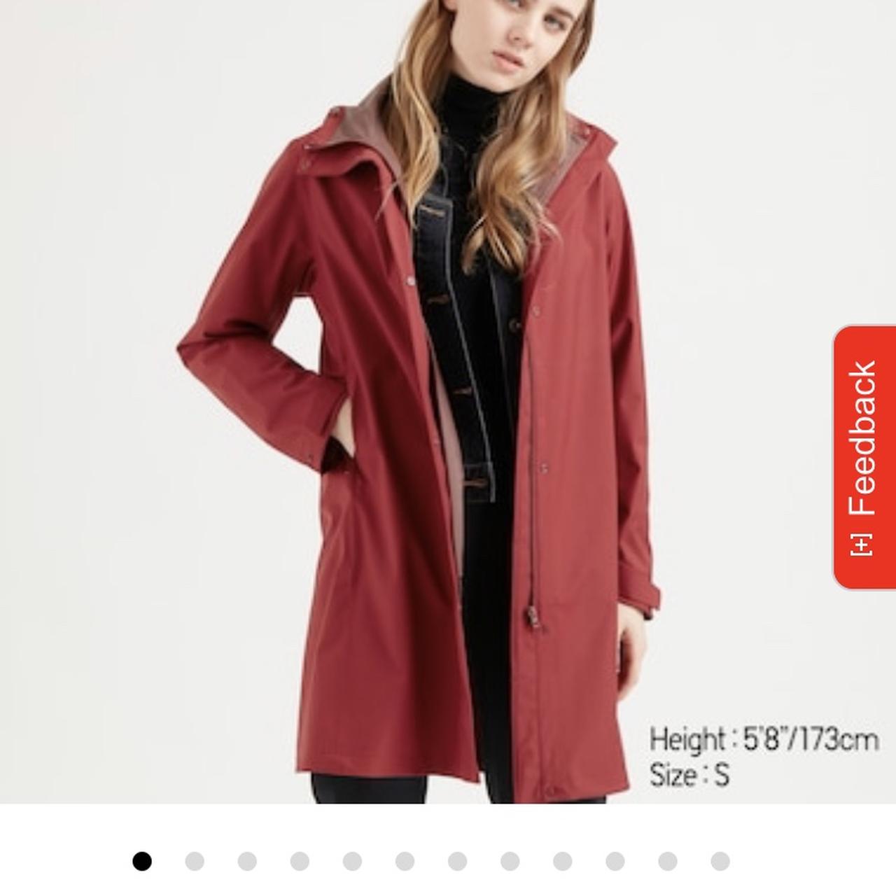 uniqlo blocktech raincoat