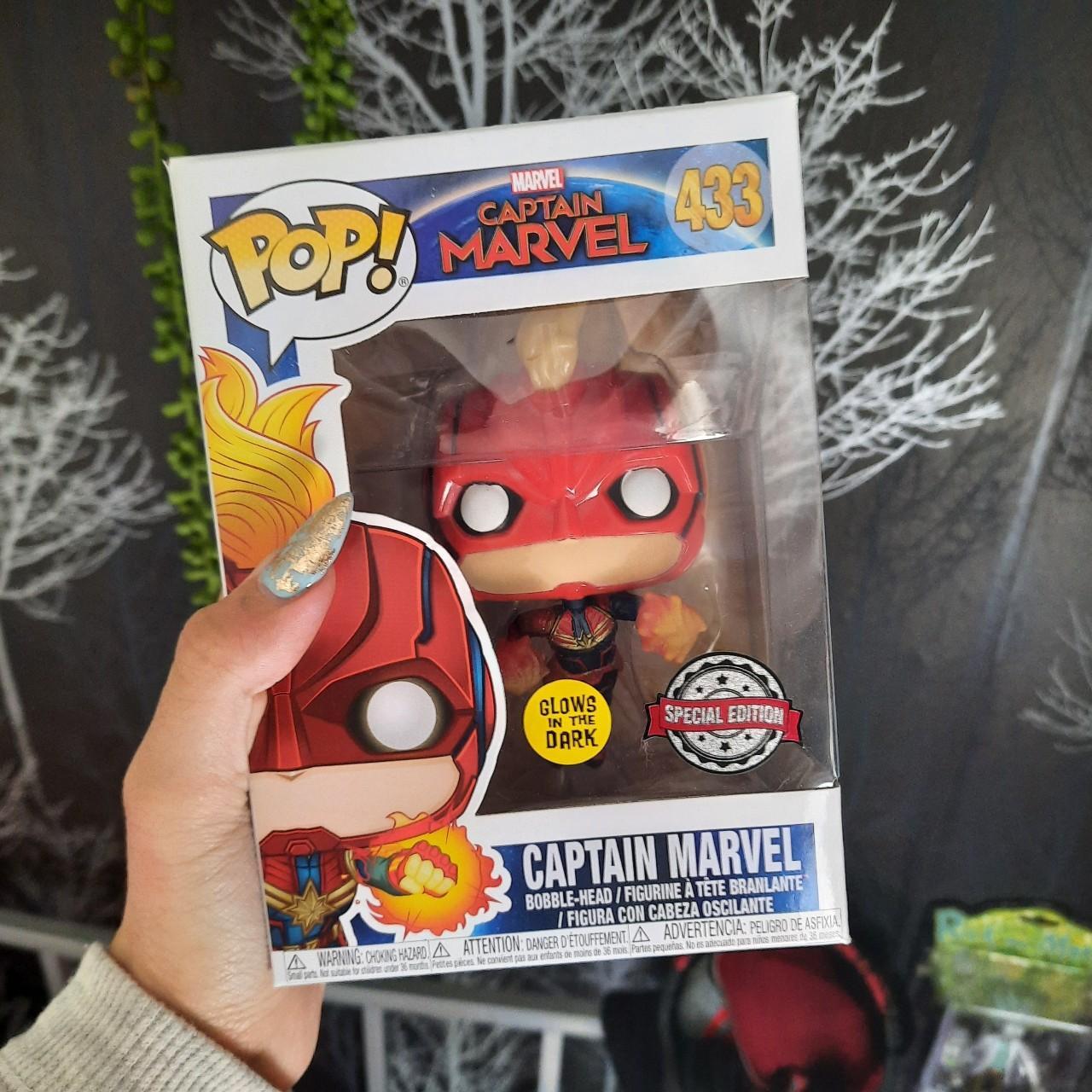 CAPTAIN MARVEL - Flying funko. Never opened!... - Depop