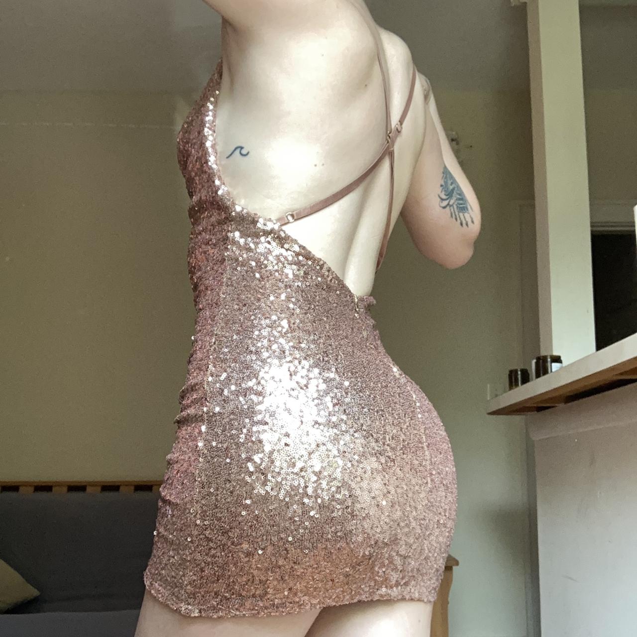 Fashion nova sparkly rose gold going out Depop