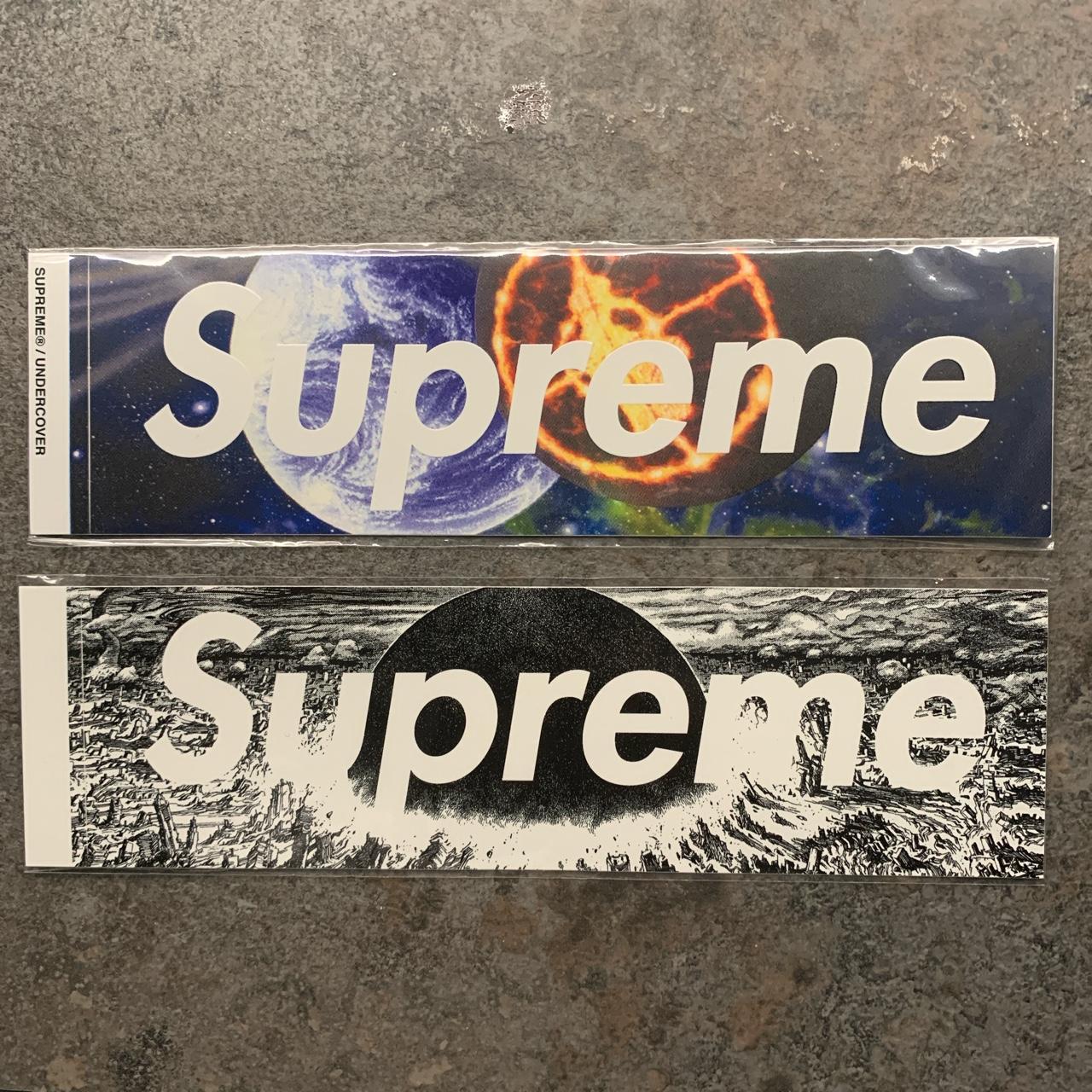 Supreme box logo sticker pack. 1 x undercover public... - Depop