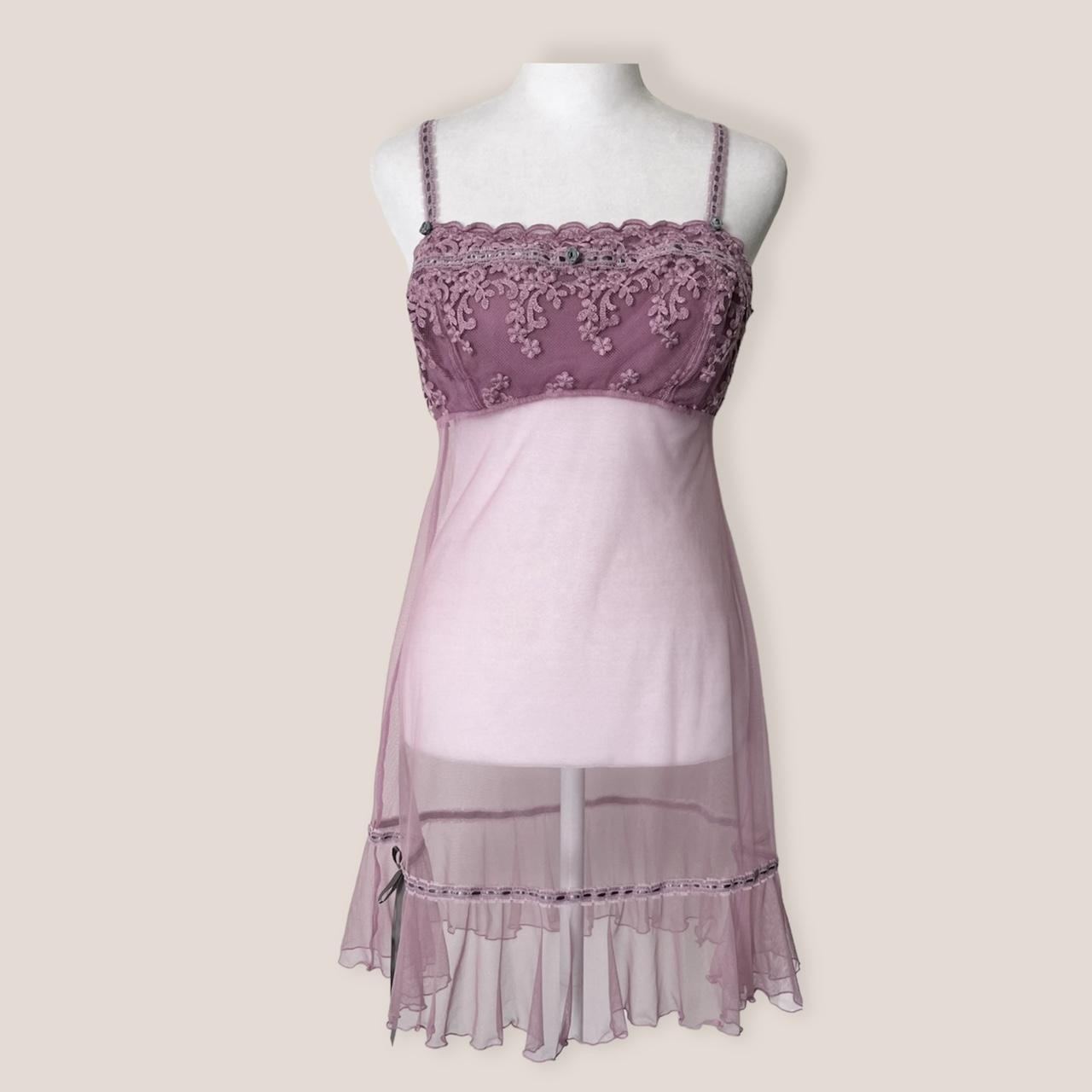 Product Image 1 - ✿Lilac sheer lace chemise✿
The prettiest