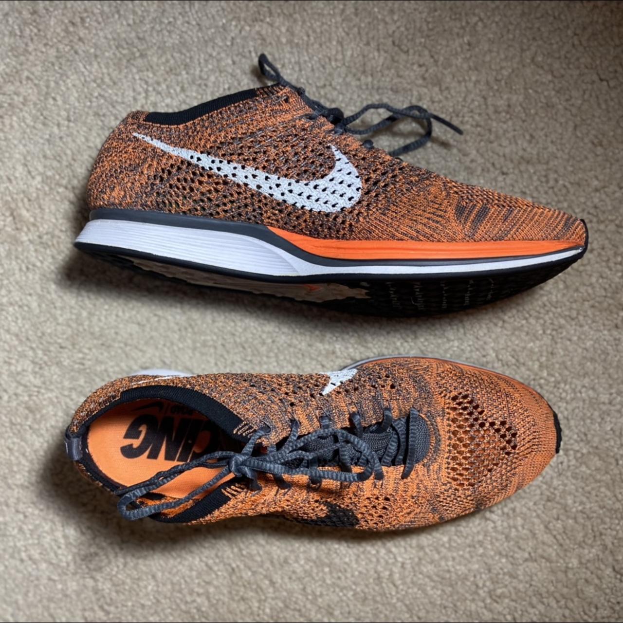 flyknit racer orange