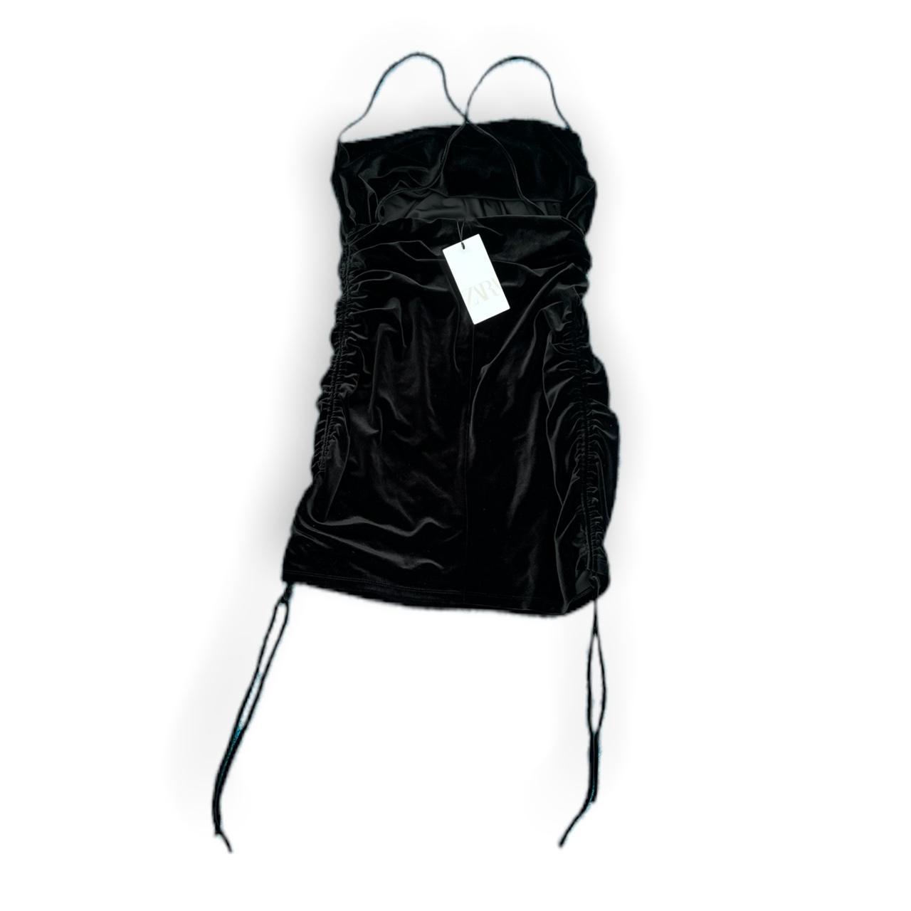 Zara Black Velvet Dress Stunning soft shiny velvet... Depop