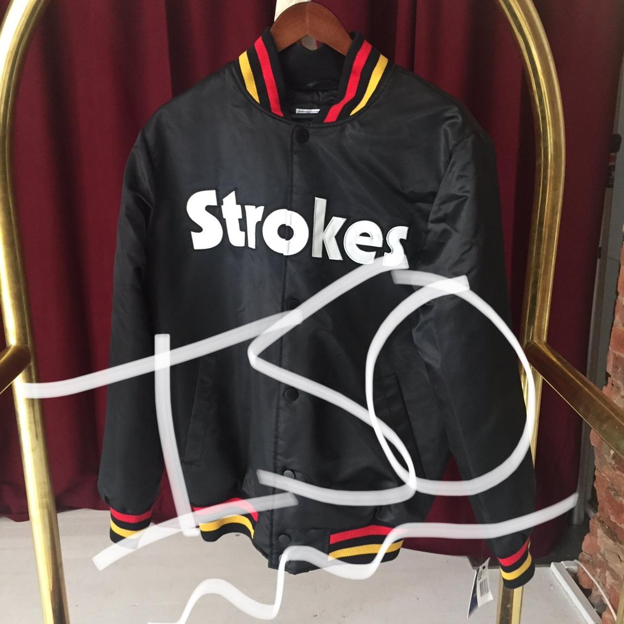 Who has one of these strokes bomber jackets they’d... - Depop