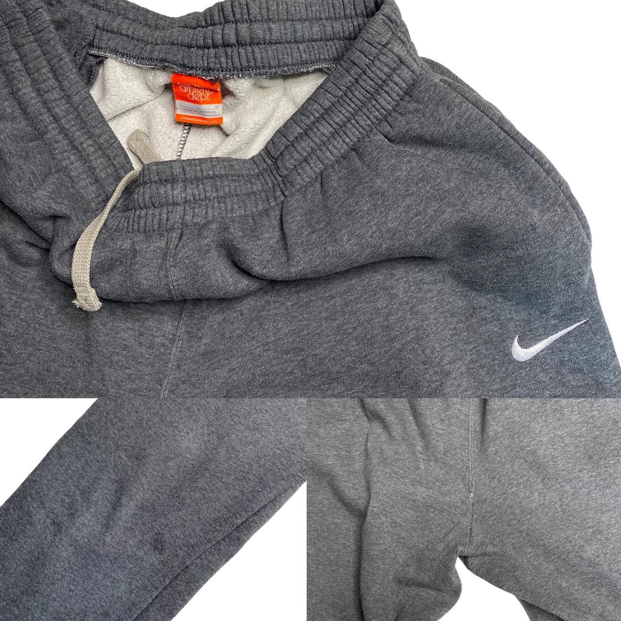 Retro Nike Athletic grey joggers tracksuit bottoms -... - Depop