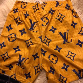 Bravest Studios, Shorts, Bravest Studios Mens Purple Yellow Lv Monogram  Shorts Size Large