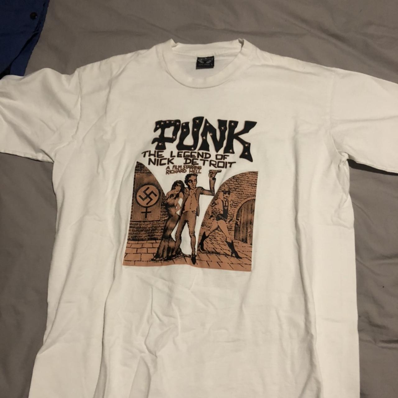 Punk The Legend of Nick Detroit Vinatge Tee Size... - Depop