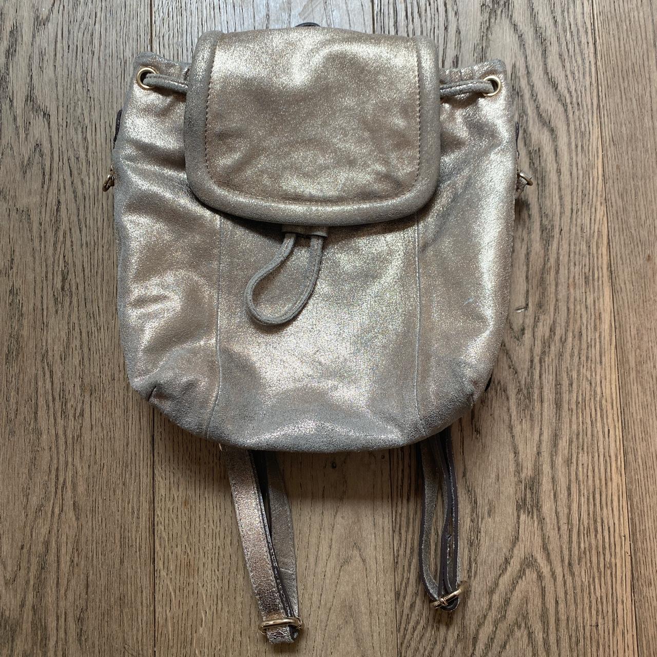 Jigsaw Women's Gold Bag | Depop