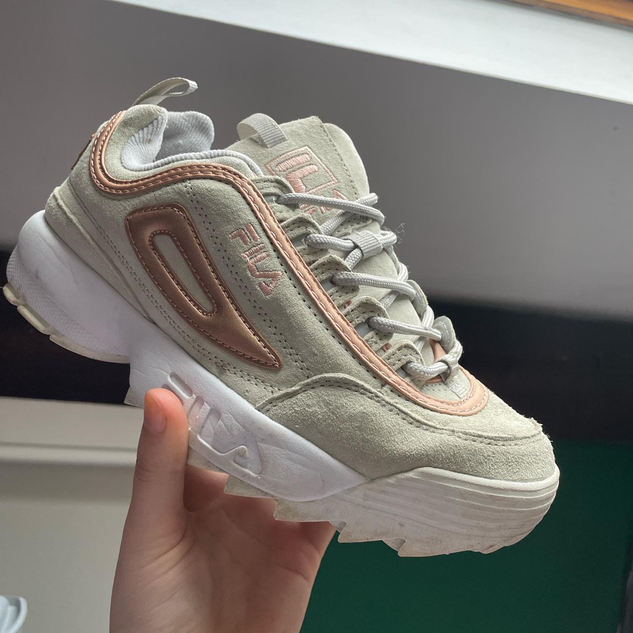 Fila disruptor clearance suede rose