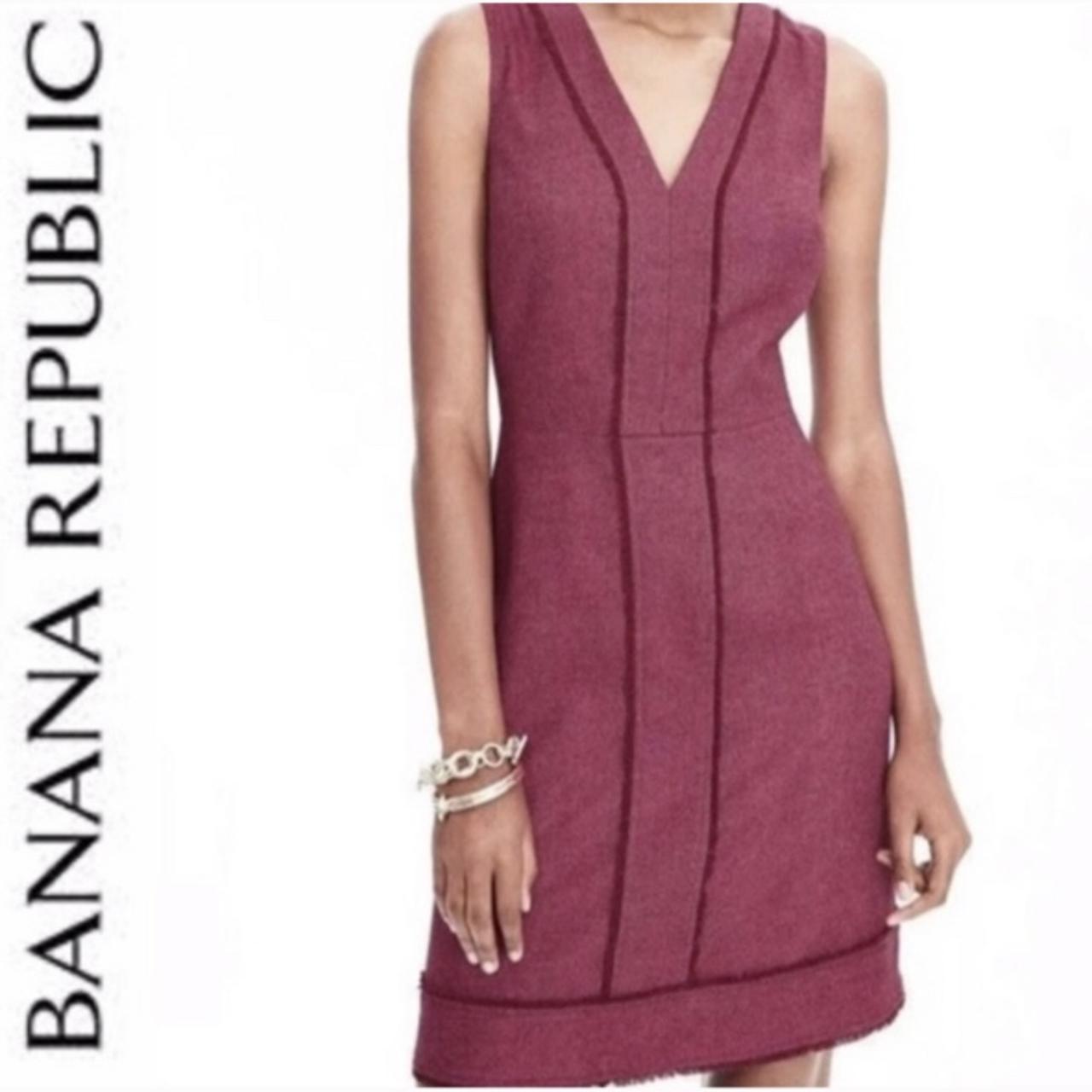 banana republic plum dress