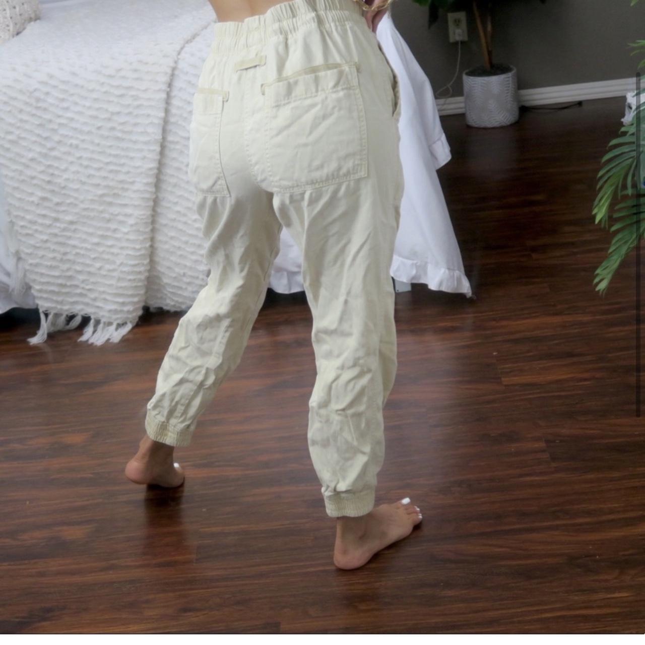 Zara Cream Cargo Skinny Trousers Pants From Zara.... Depop