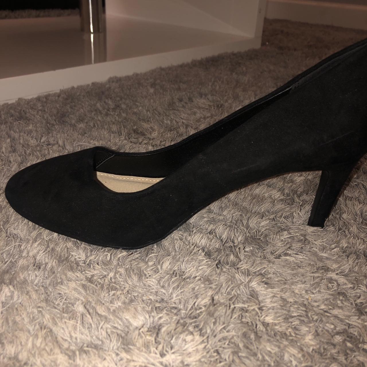 Plain black high heels best sale