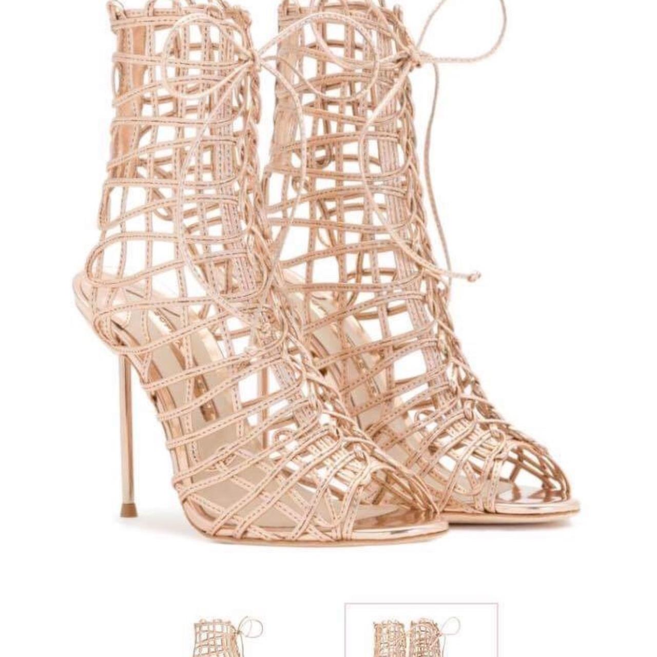 Sophia webster hot sale rose gold heels