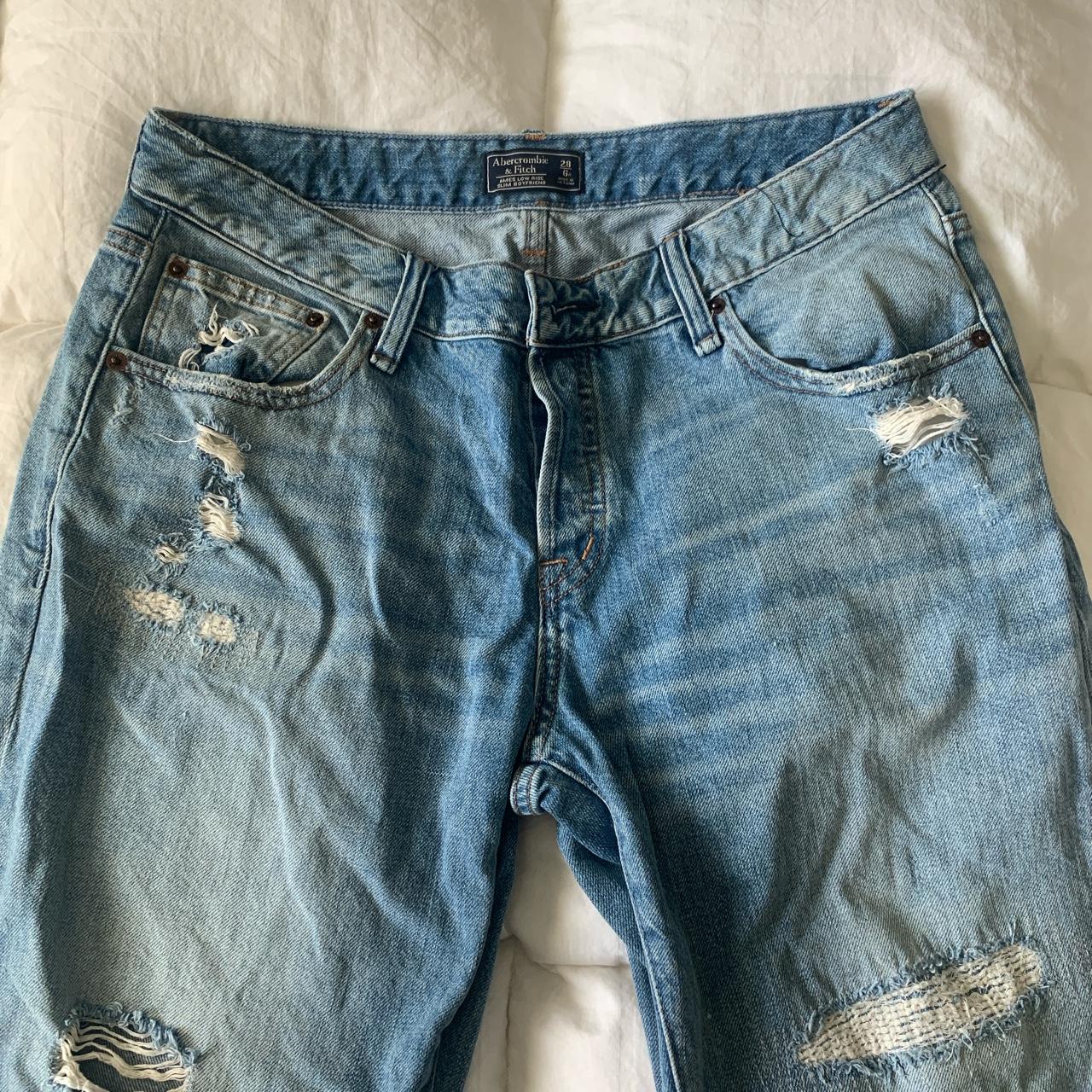 Abercrombie discount distressed jeans