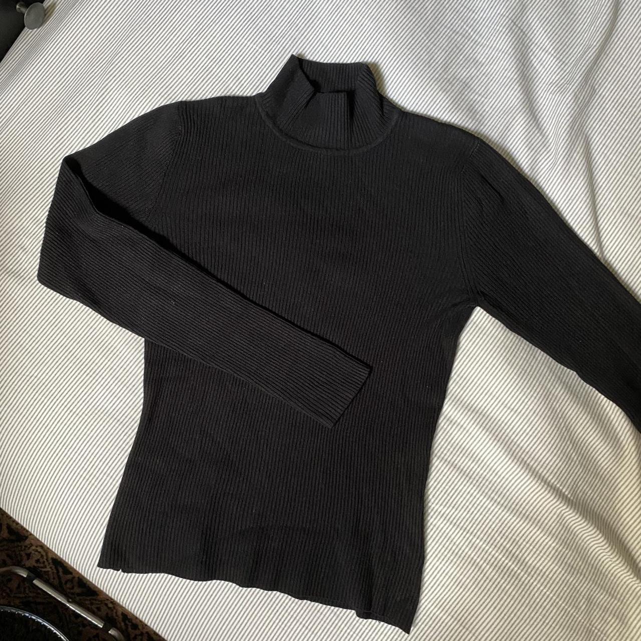 🐈‍⬛ BLACK KNIT TURTLENECK 🐈‍⬛ Classic black turtleneck... - Depop
