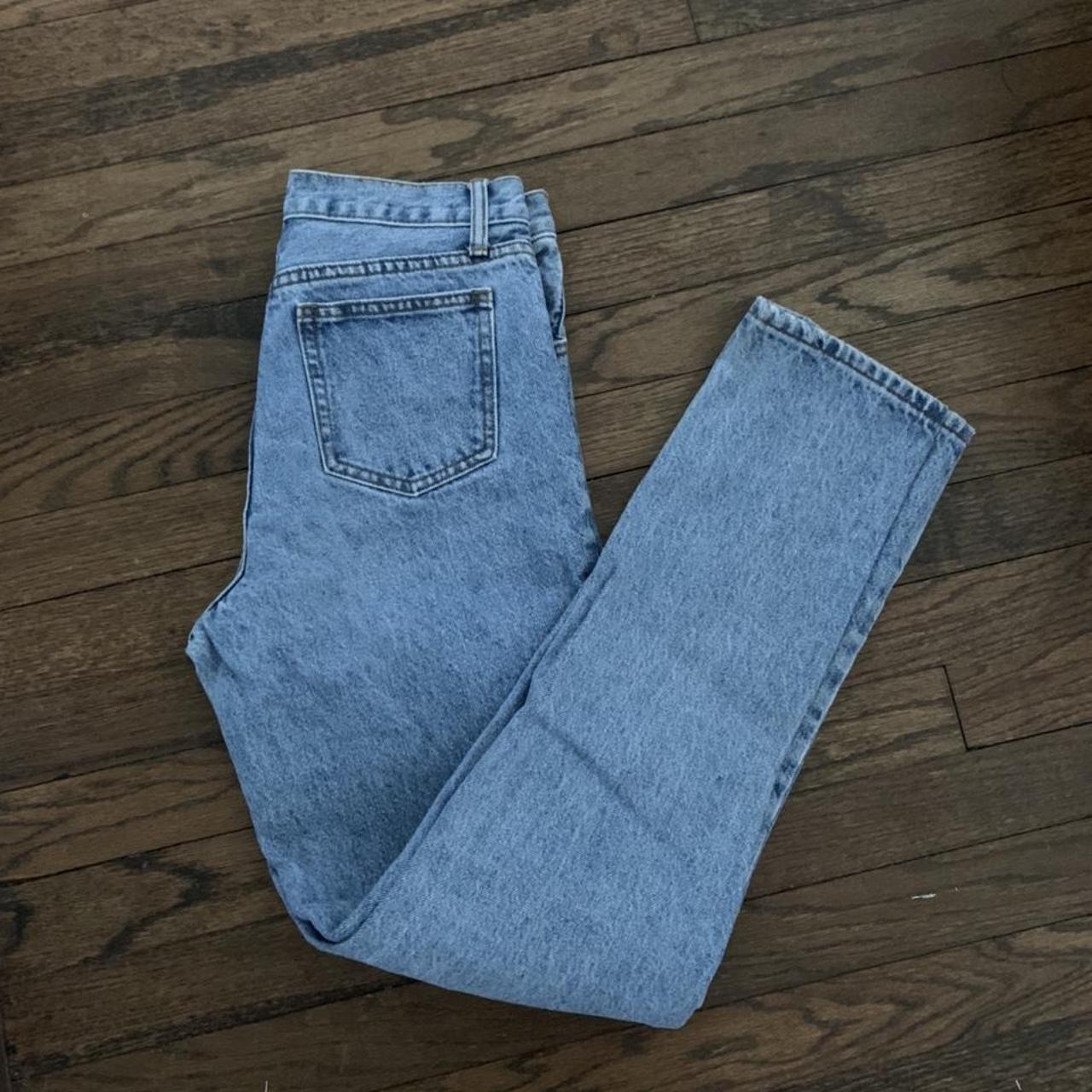 Brandy Melville Women's High waisted Jeans Blue/Navy 26 - Main Image