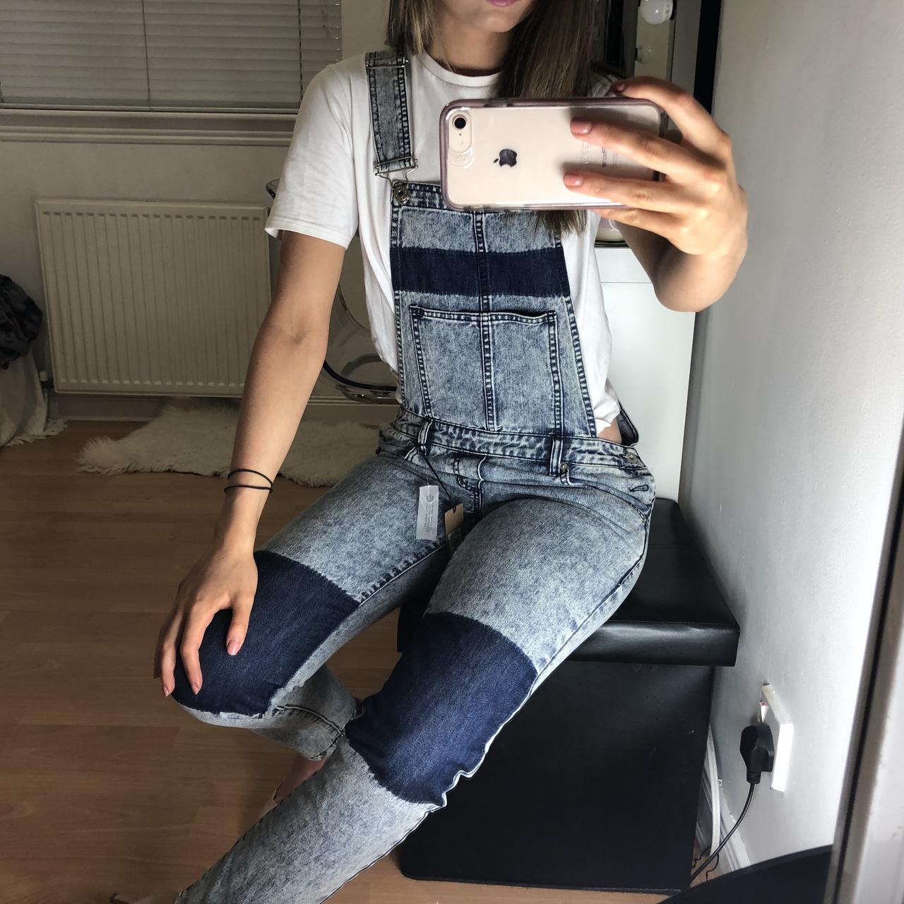 River island sale denim dungarees