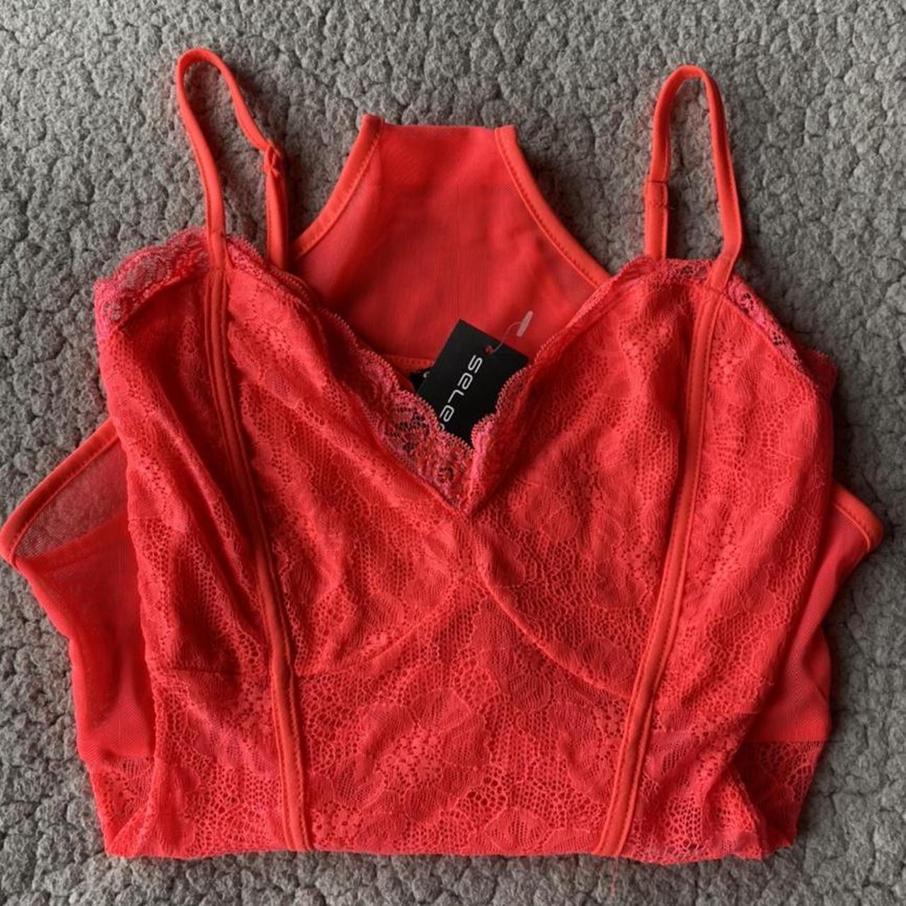 Select Fashion Women's Orange and Yellow Bodysuit Depop