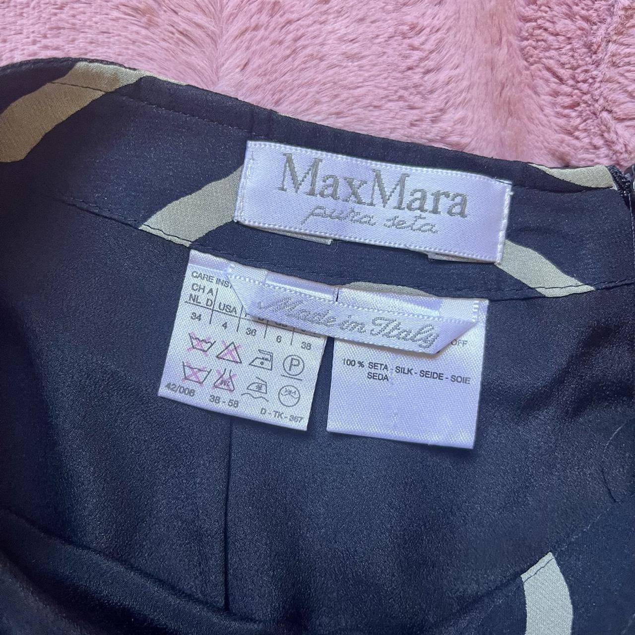 Max Mara Women's Navy and Cream Skirt (3)