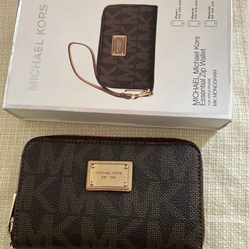 michael kors essential zip wallet