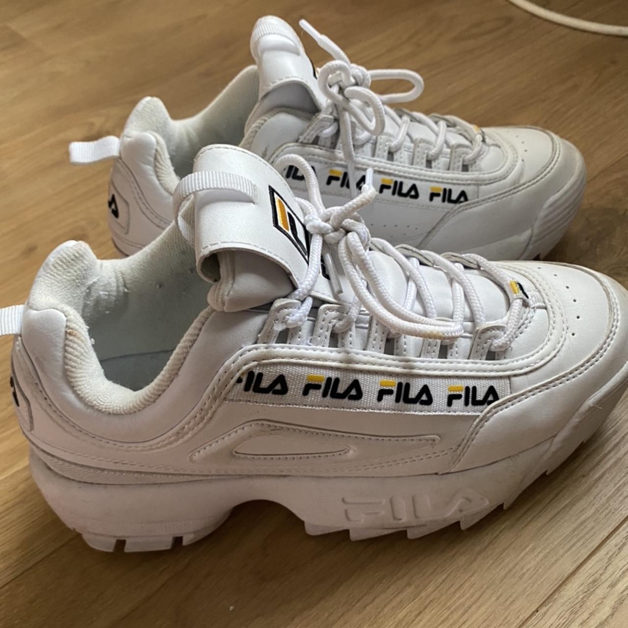 Yellow fila online womens shoes