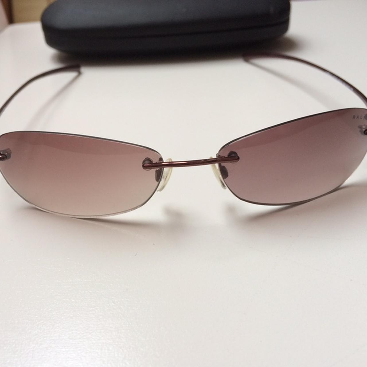 ralph lauren rimless sunglasses