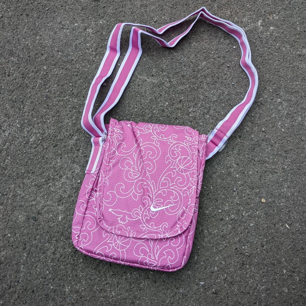 deadstock vintage nike bag., pink sidebag with...