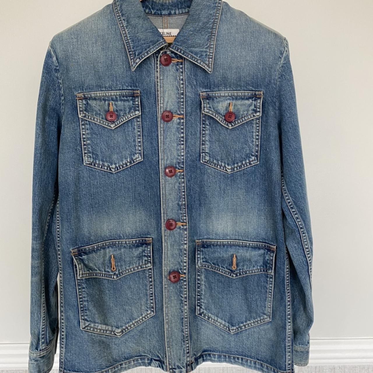 Celine Paris field denim jacket from the last runway... - Depop