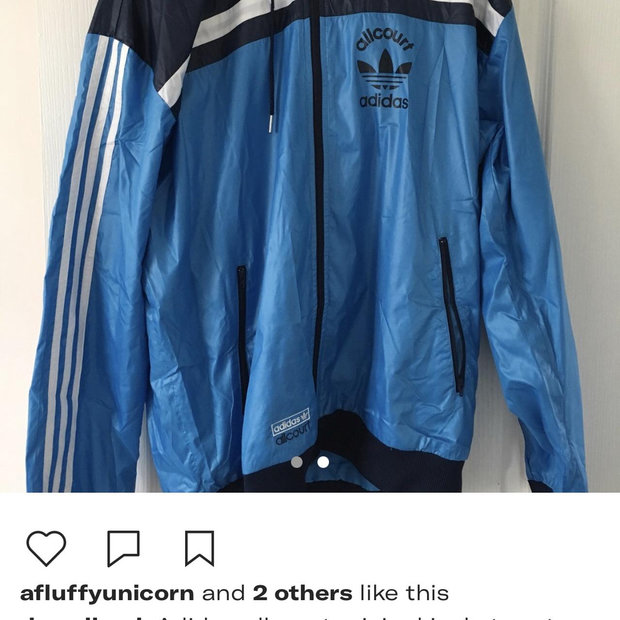 Adidas allcourt original jacket water proof. Nearly