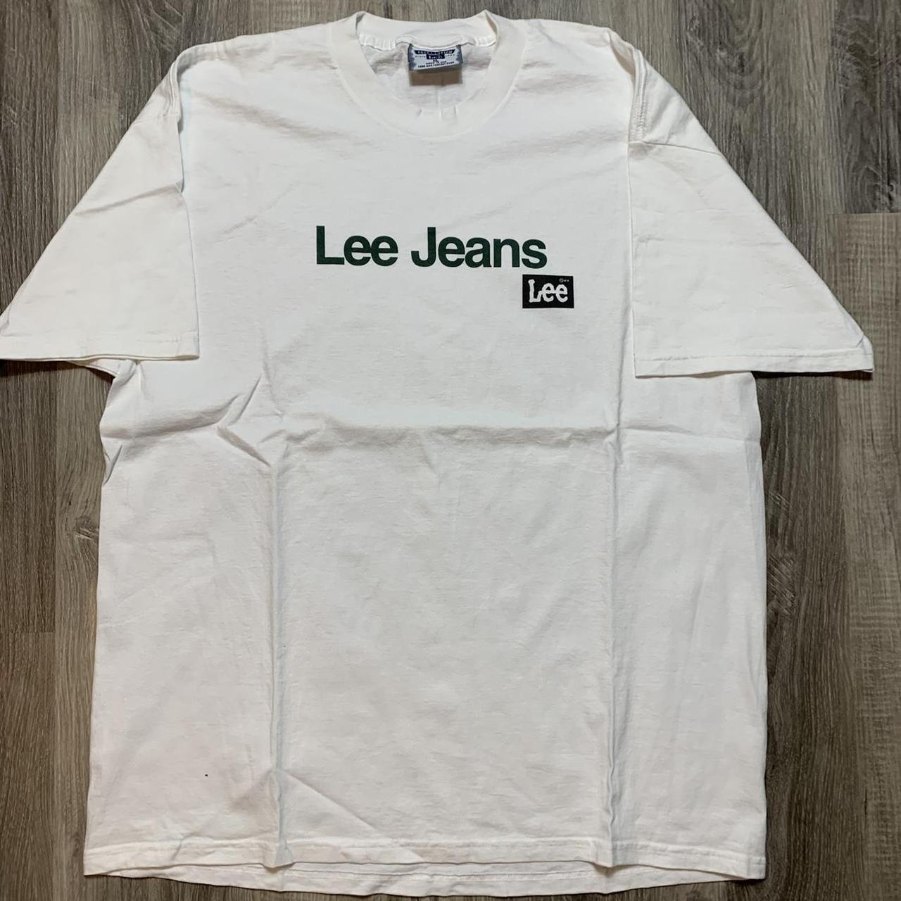 Vintage 90s Lee Jeans Promo T Shirt Measurements... Depop