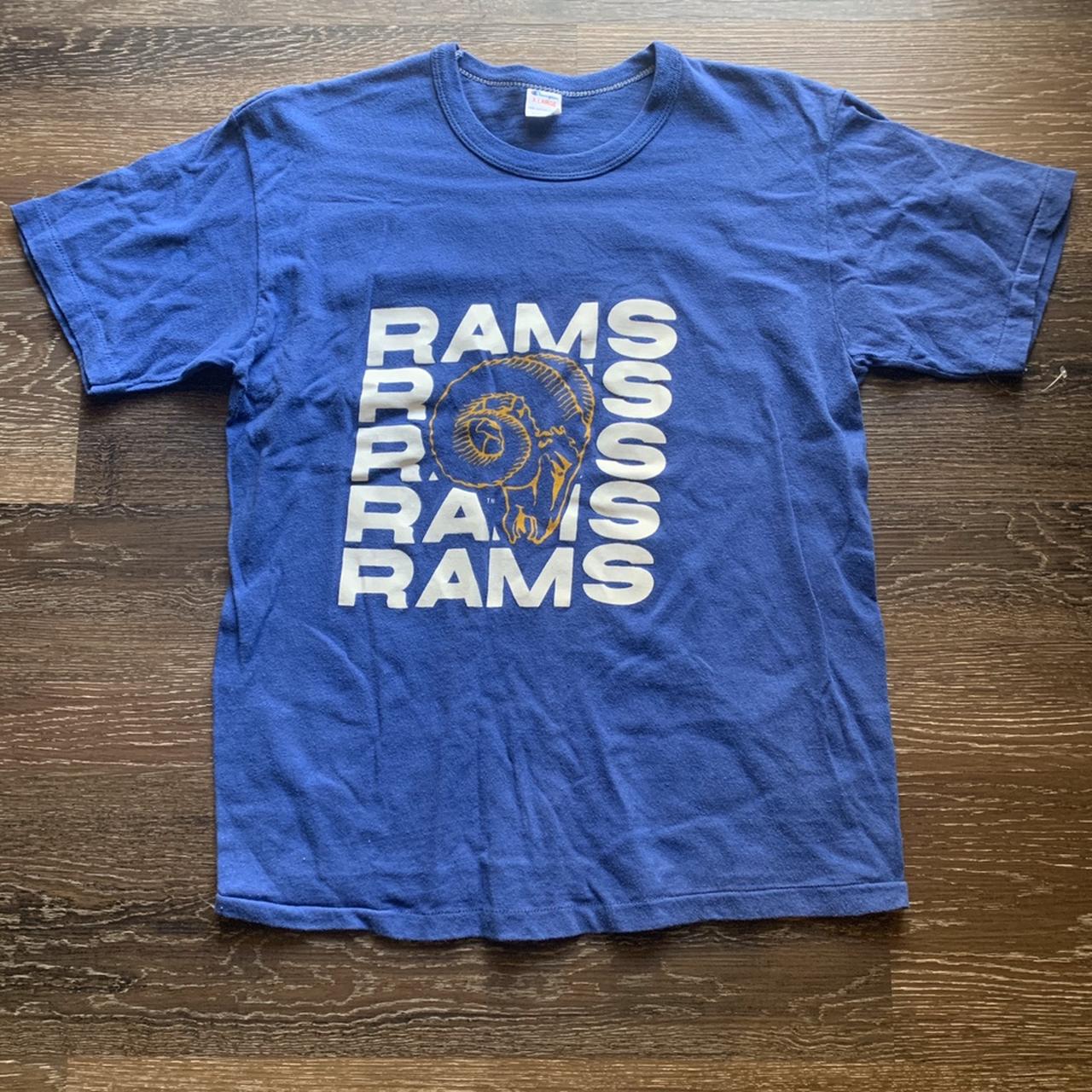 Vintage 1980 Los Angeles Rams Football T shirt in - Depop