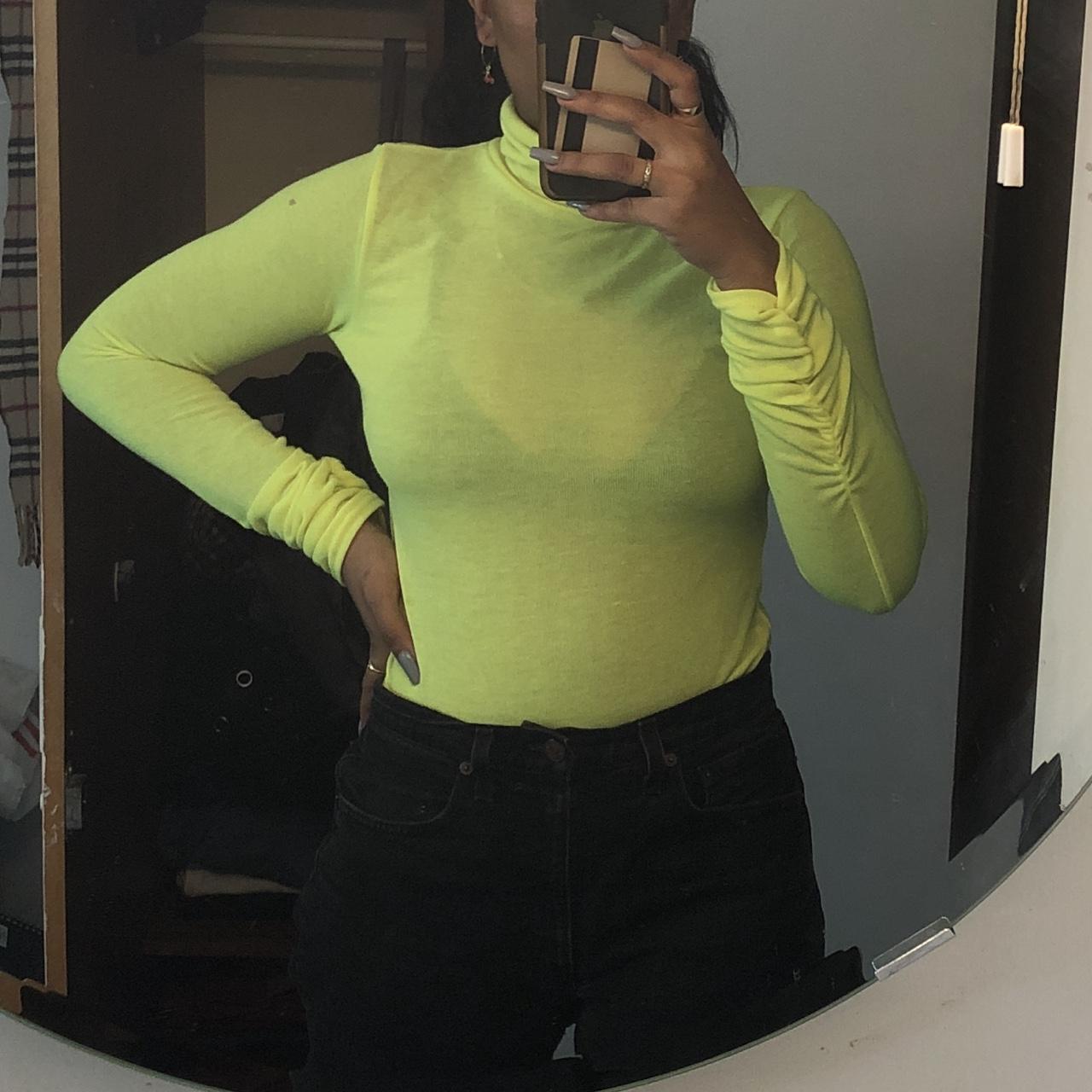 Plt neon yellow turtleneck