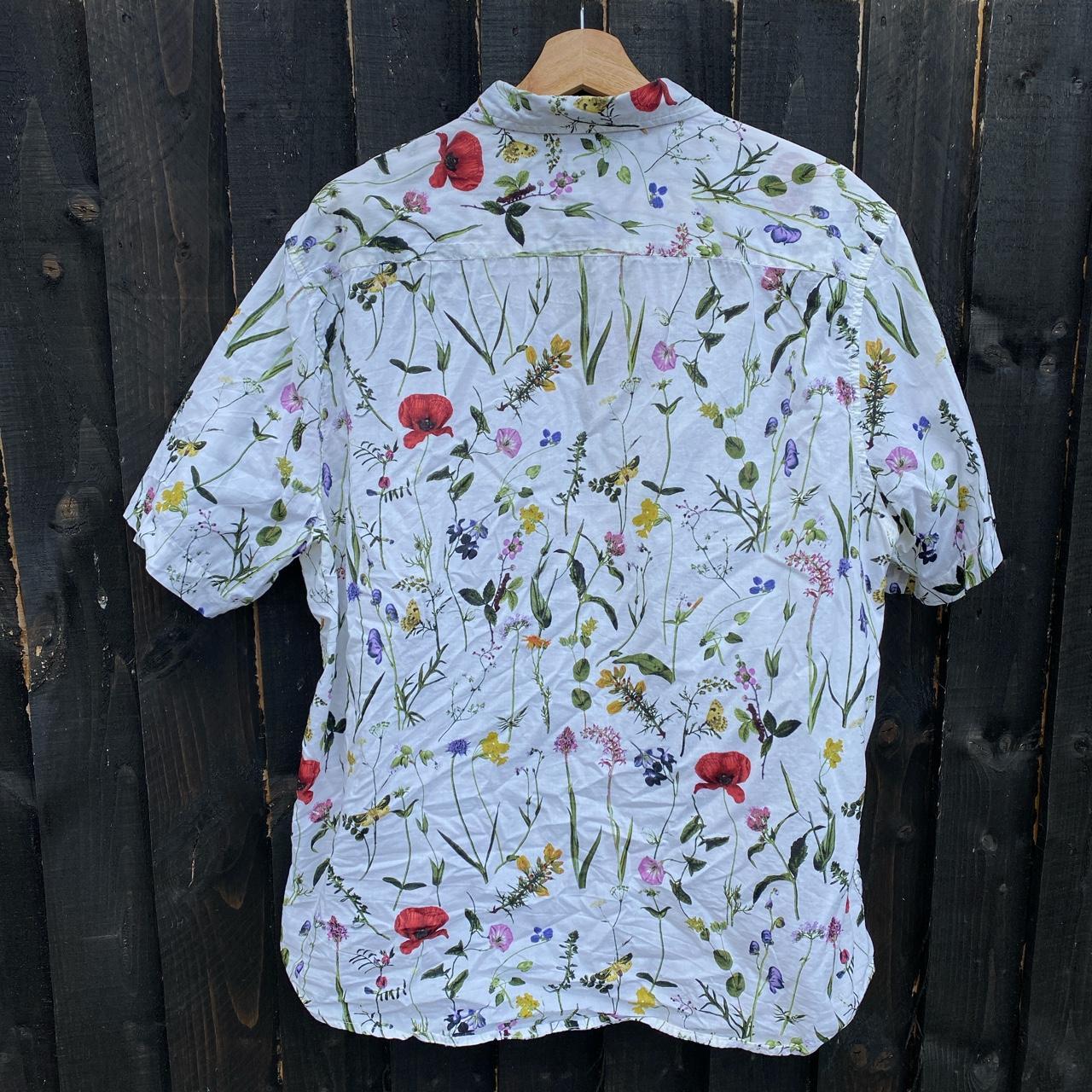 H&M floral shirt size XL great condition - Depop