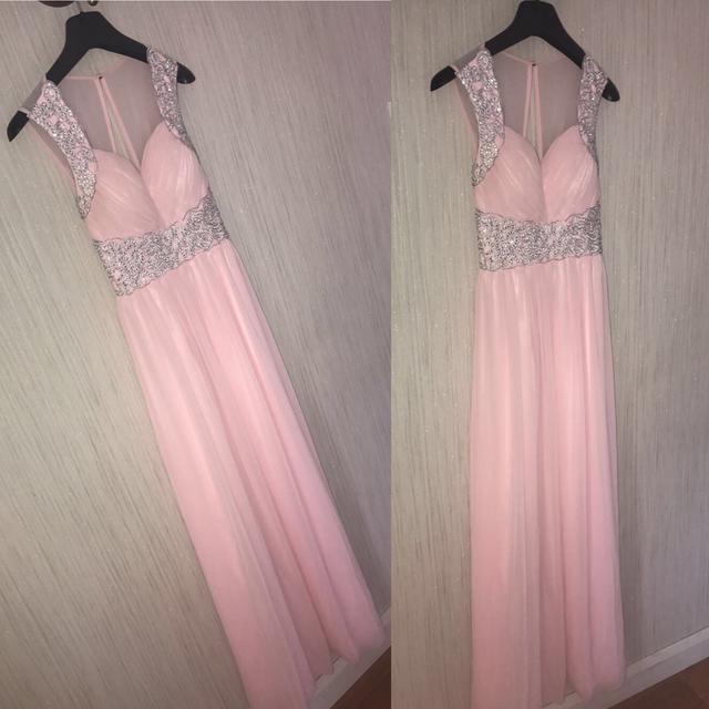 Prom dress Quiz Collection baby pink long dress size Depop