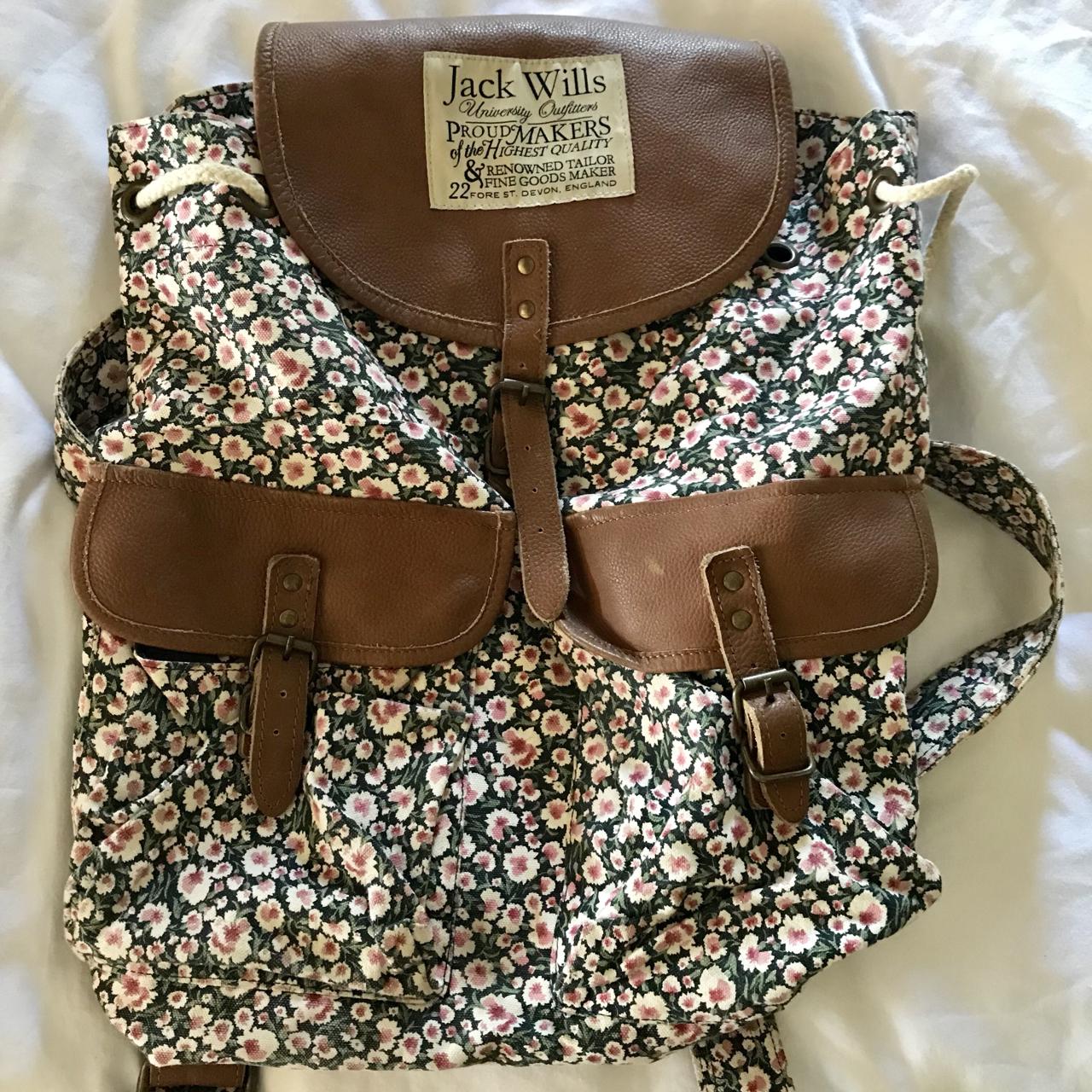 Jack wills floral backpack sale