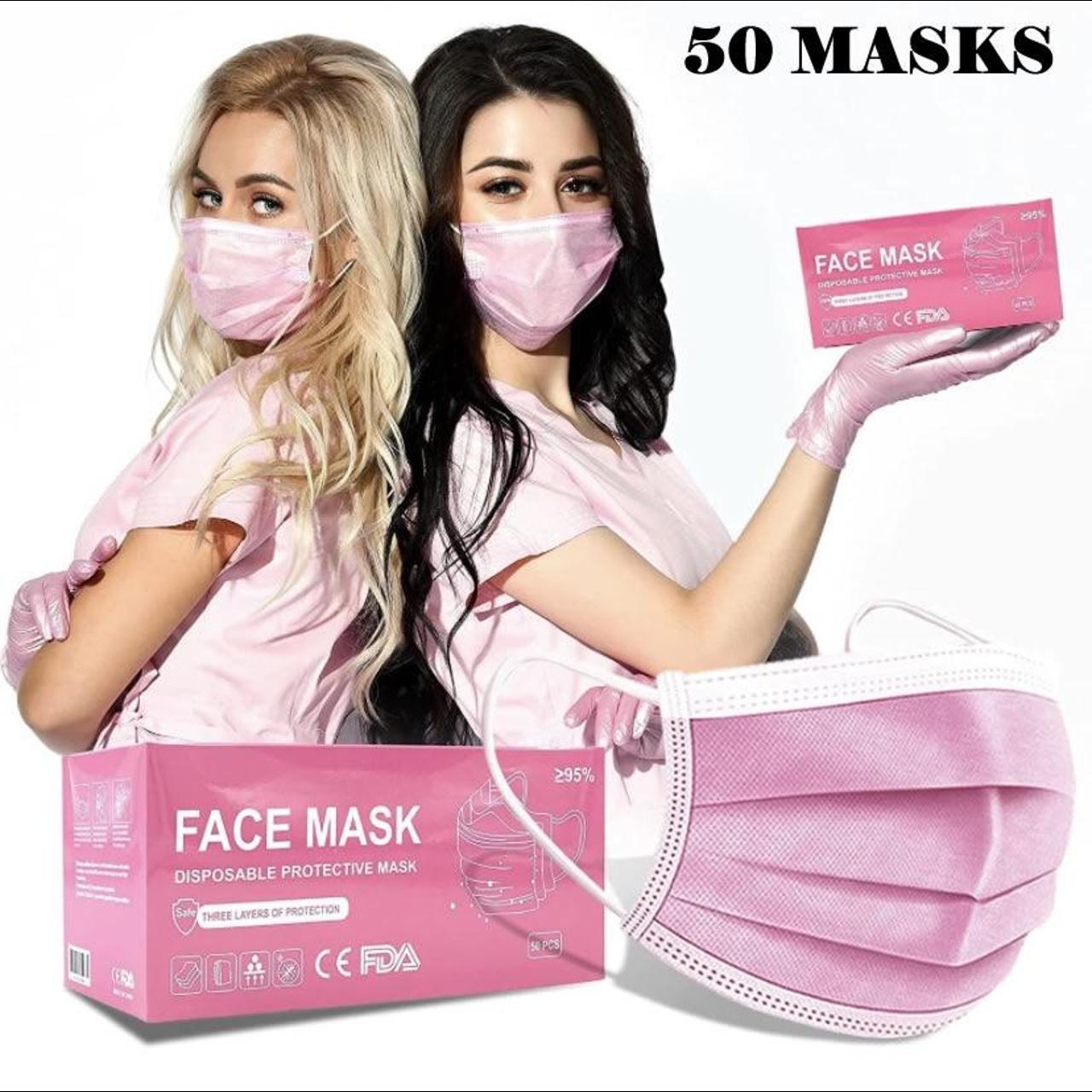 Pink Facemasks Depop