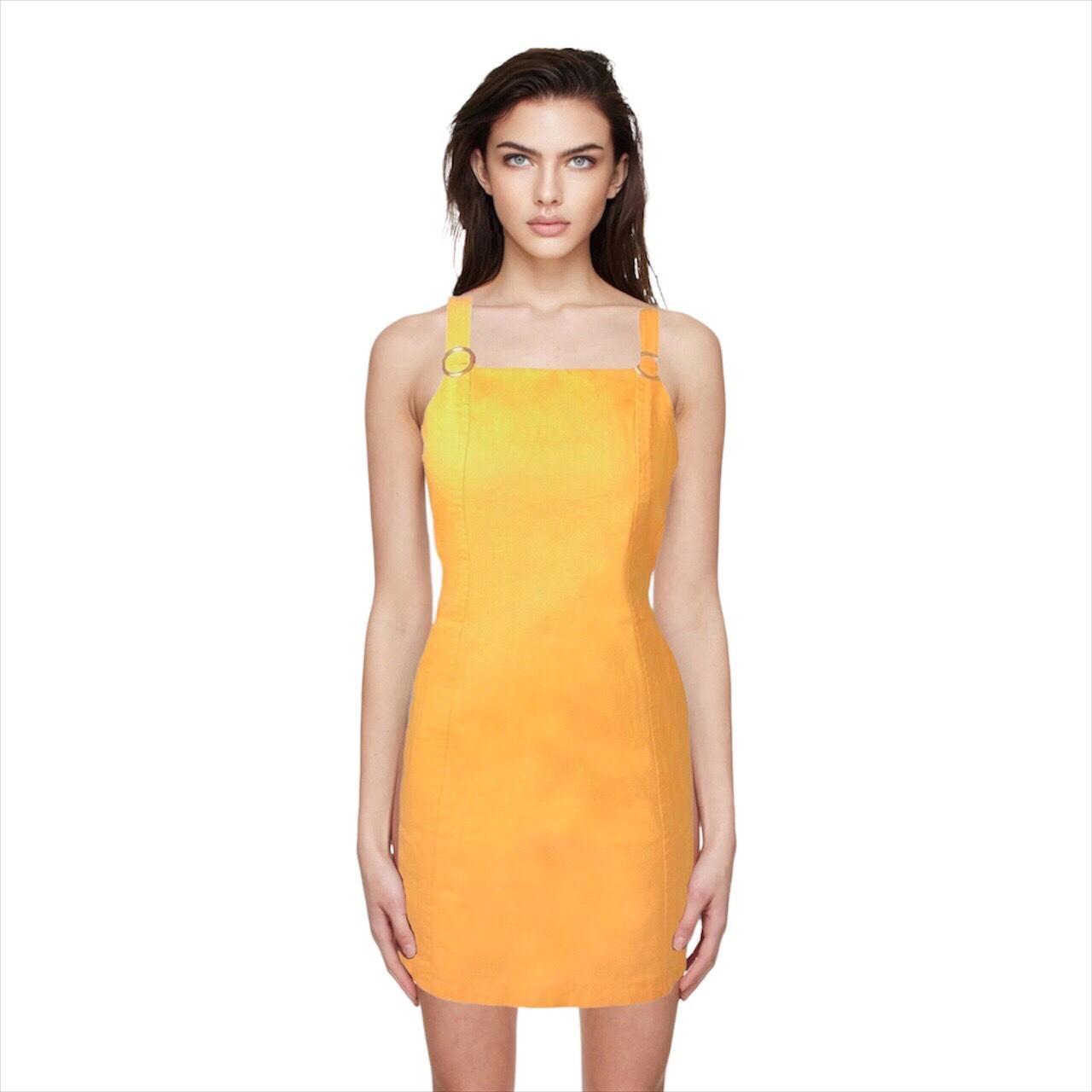 Product Image 2 - Square neck mustard yellow dress.