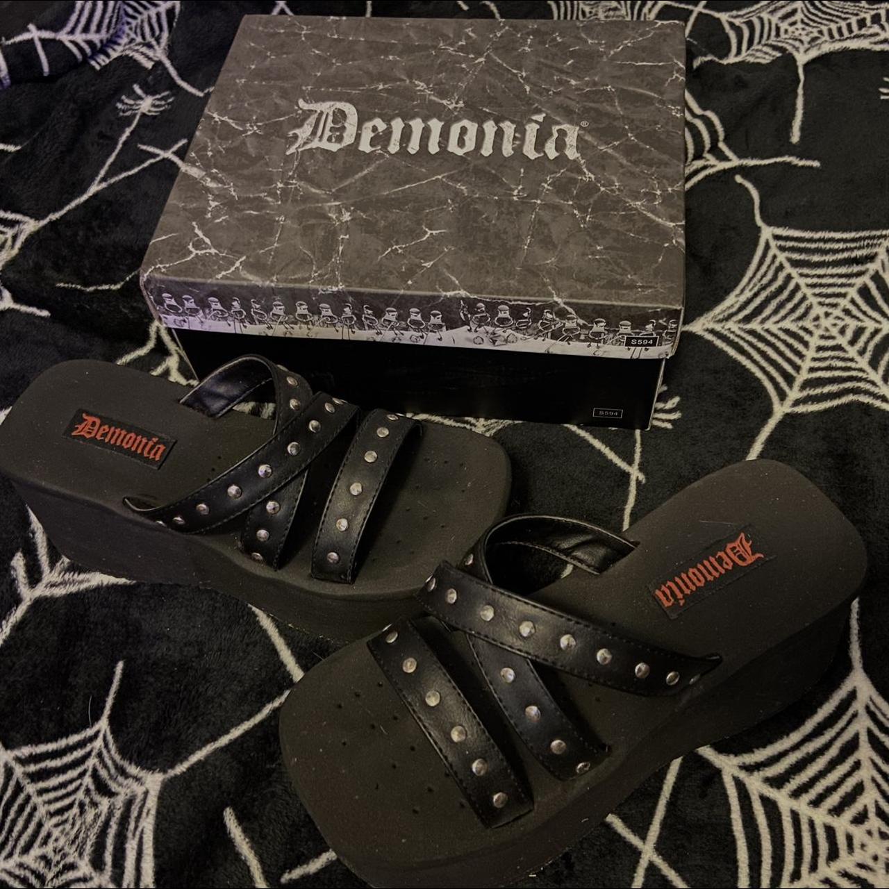 demonia white platforms