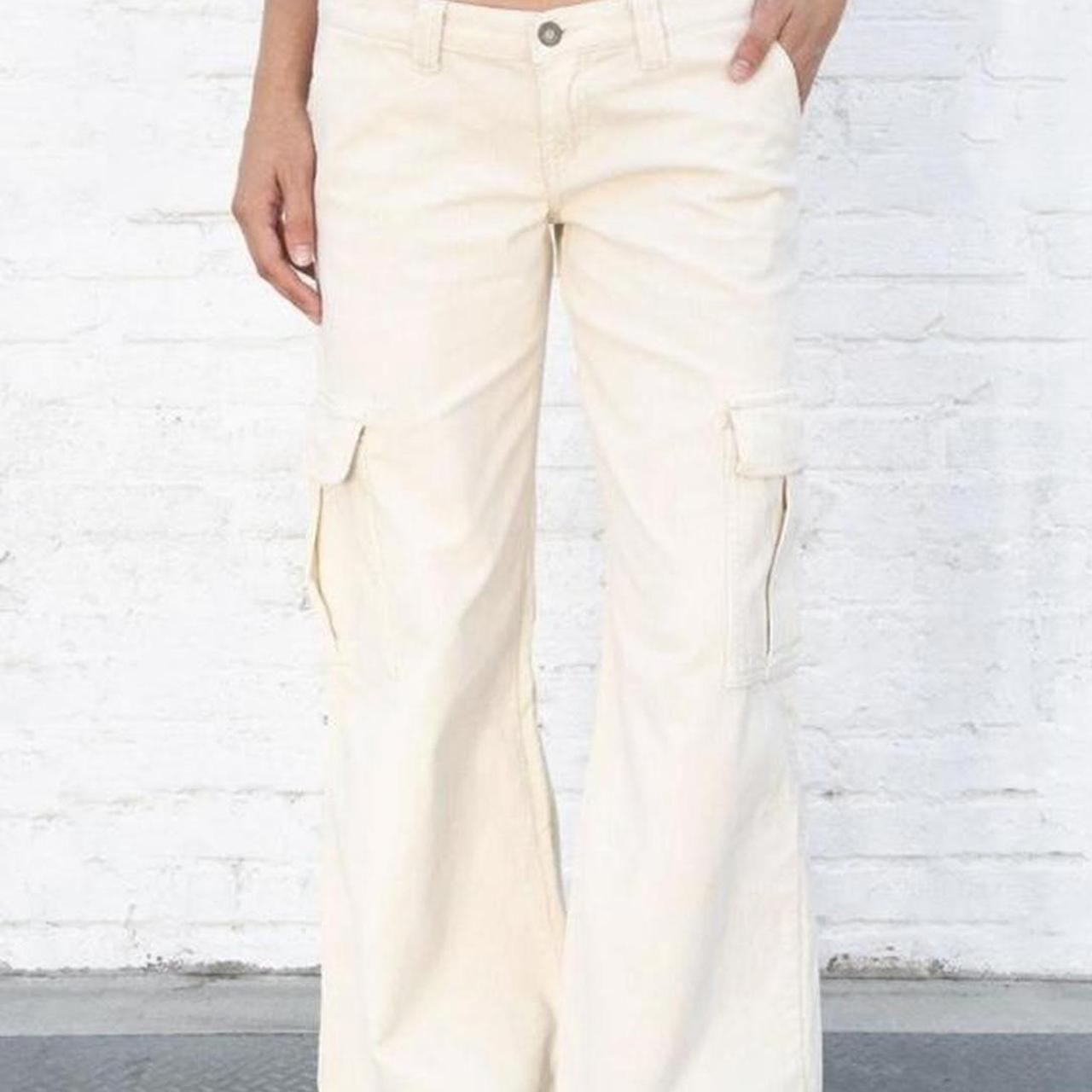 Brandy Melville John galt Kyle cargo corduroy cream... Depop