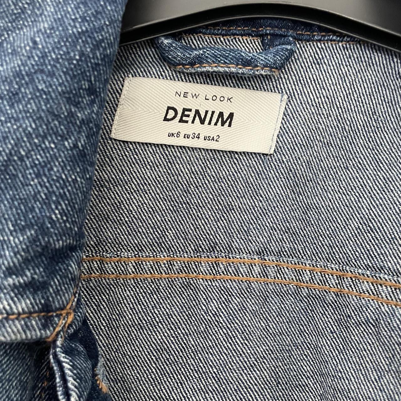 Denim jacket from new look size 6 blue #denim #jacket - Depop