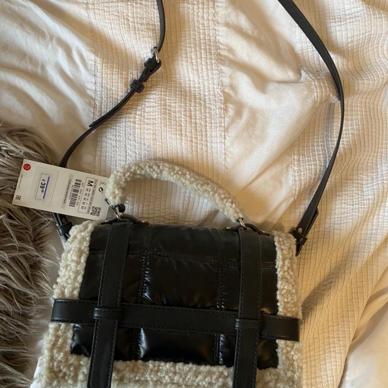 Leather Bags Zara Fleece Trim Quilted City Bag Zara Bag Brand New